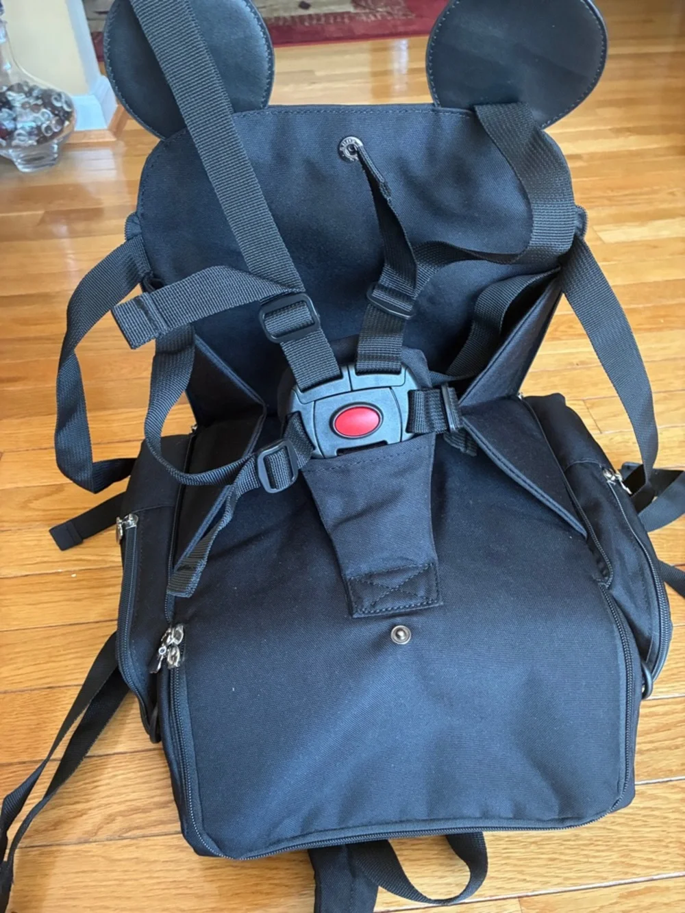 Disney - Mickey/Minnie Diaper Bag Backpack Booster Seat